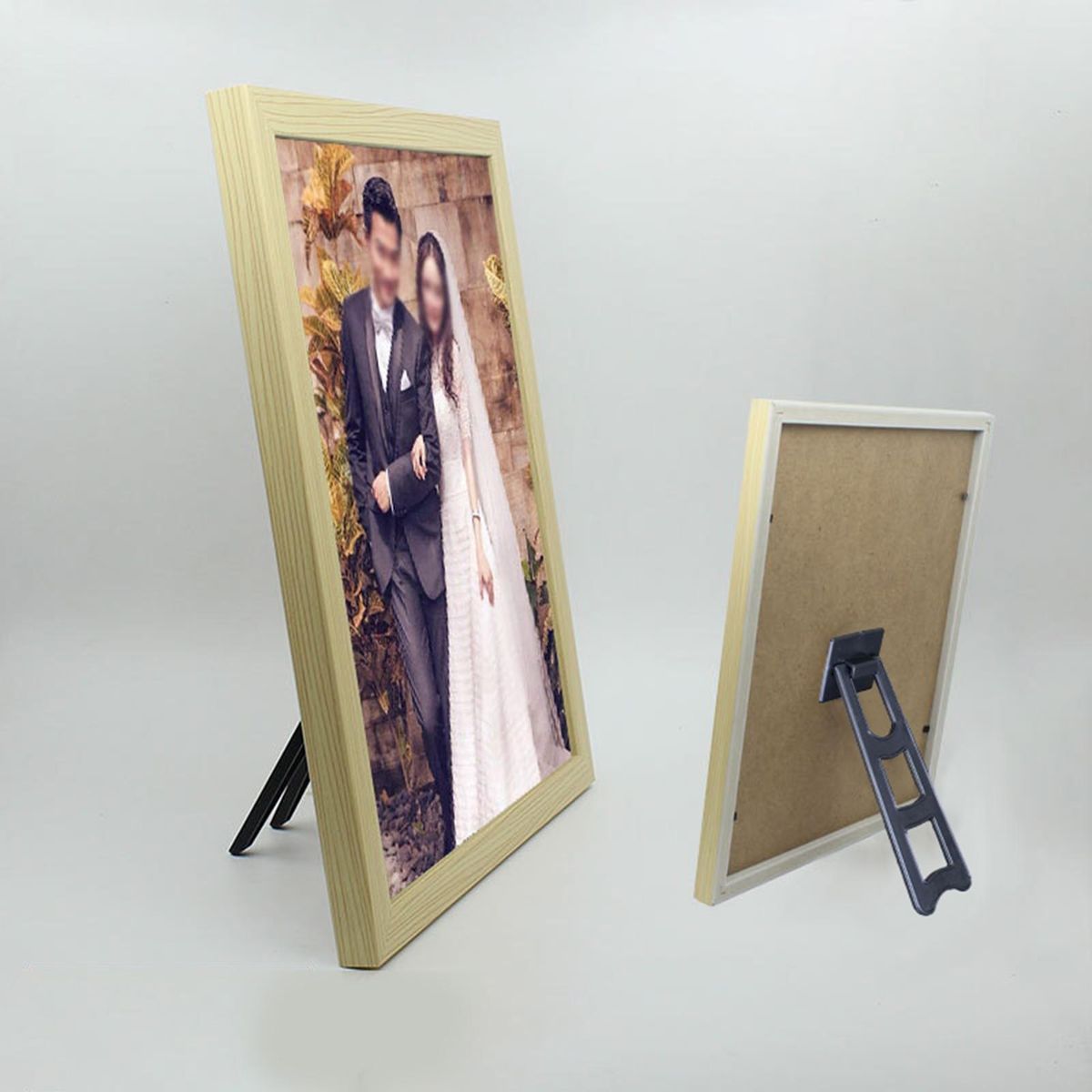 5Pcs Picture Frame Rack Heavy Duty Picture Frame Stand Black