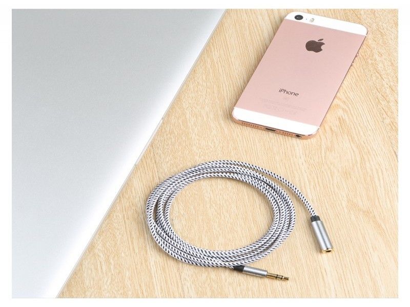 3.5MM AUDIO STEREO LINE MALE TO FEMALE 2M EXTENSION CABLE