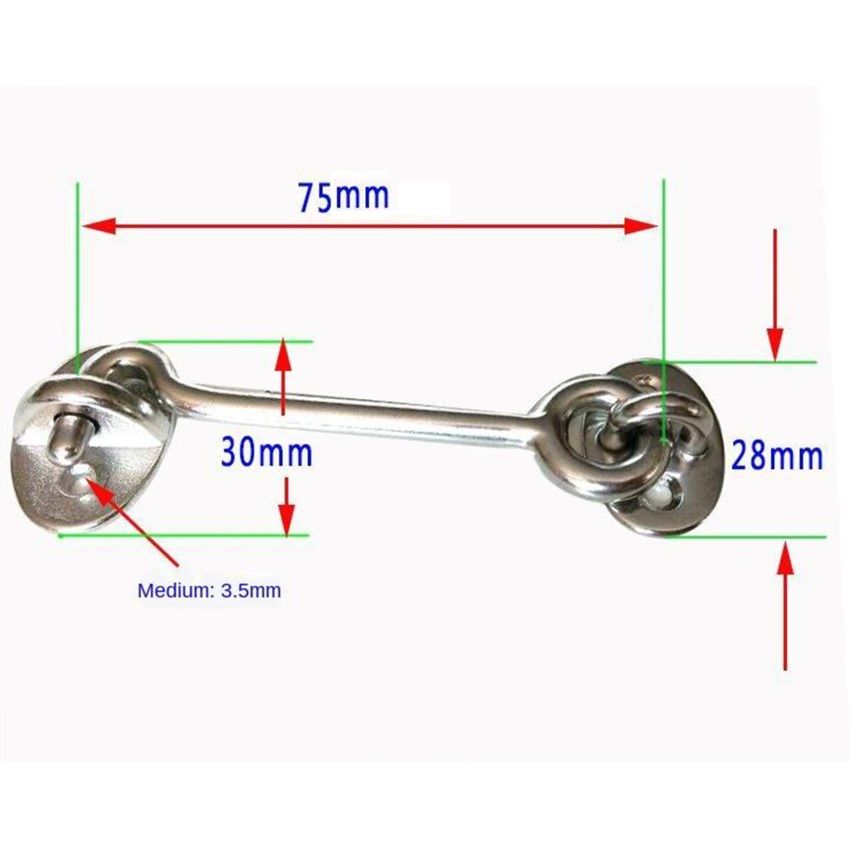 Cabin Hook And Eye Latch Lock Shed Gate Door Catch Holder For Garage