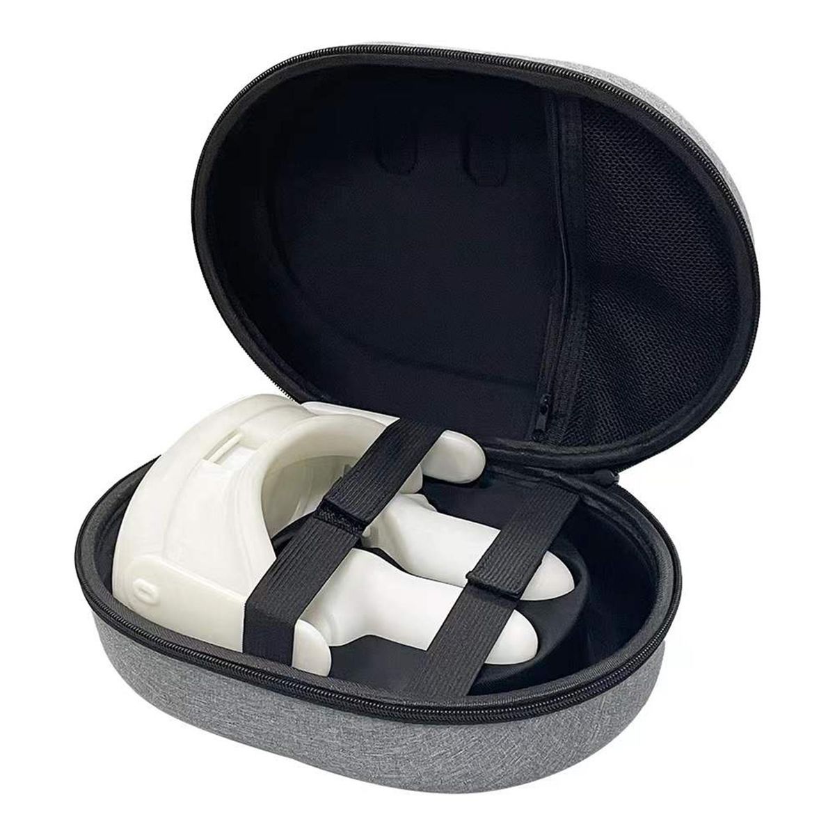 Semi-rigid Carrying Case for Vr Devices Waterproof Vr Carrying Case Grey