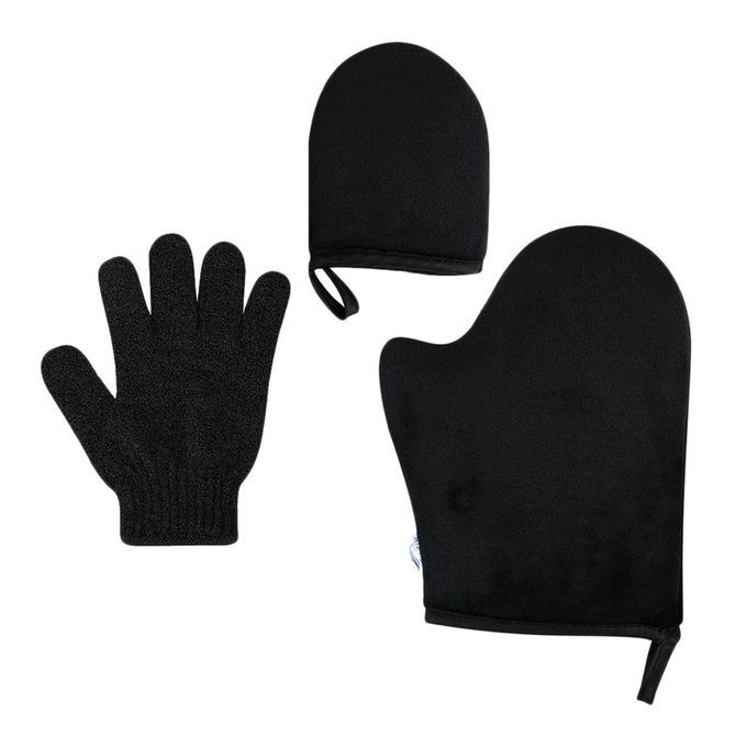 Self Tanning Mitt Kit For Body Face W/Exfoliation Mitt Sunless Tanning
