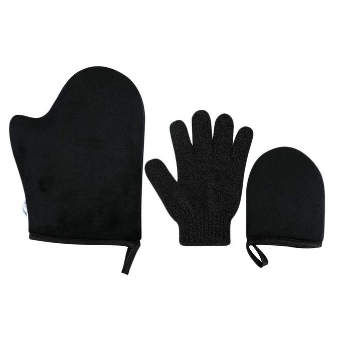 Self Tanning Mitt Kit For Body Face W/Exfoliation Mitt Sunless Tanning