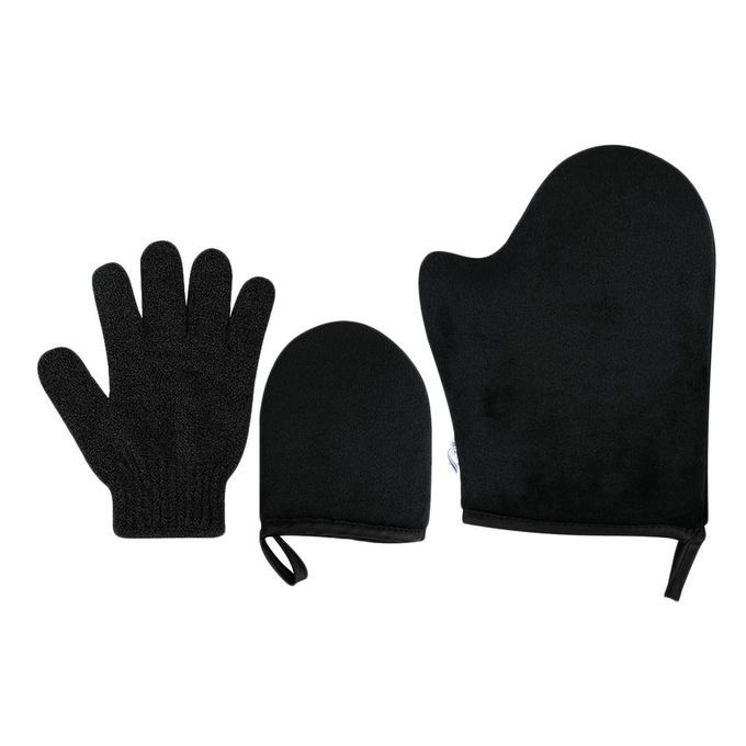 Self Tanning Mitt Kit For Body Face W/Exfoliation Mitt Sunless Tanning