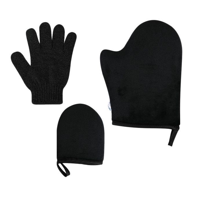 Self Tanning Mitt Kit For Body Face W/Exfoliation Mitt Sunless Tanning
