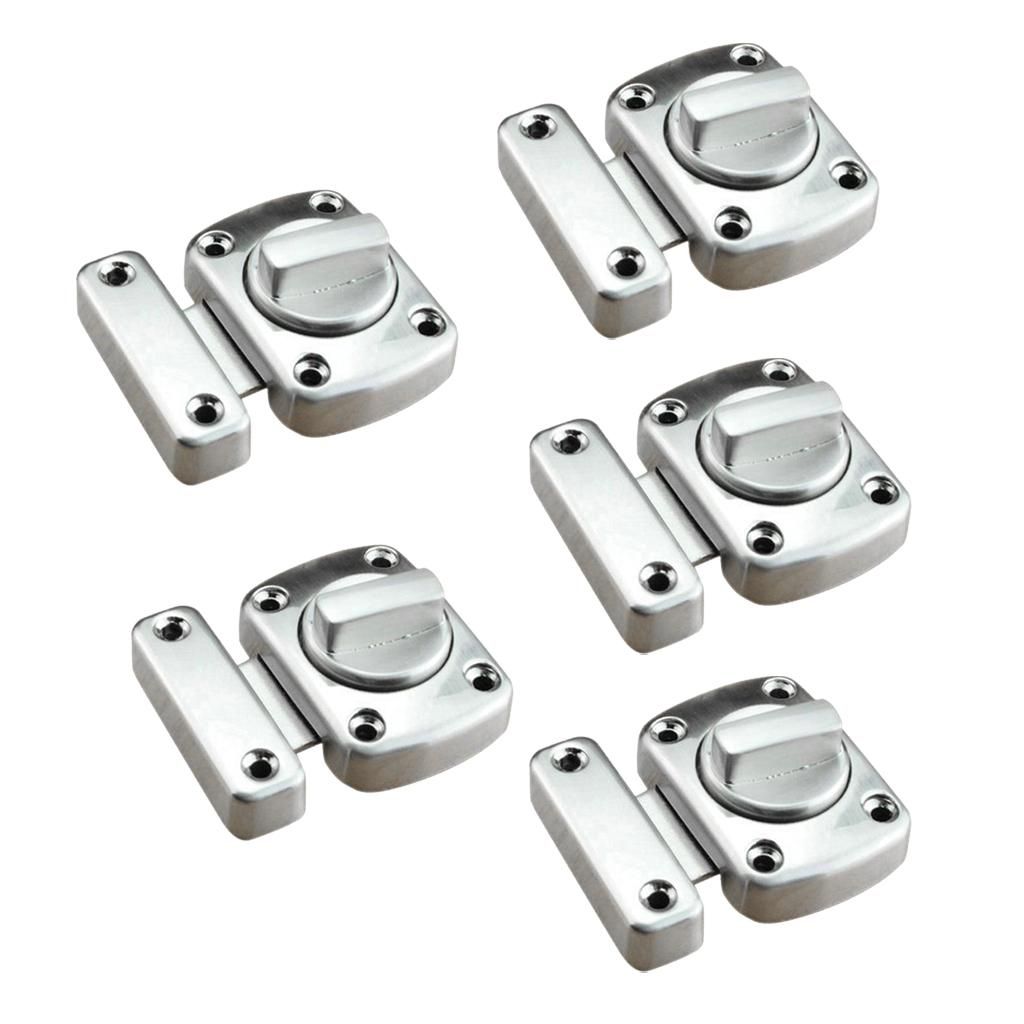 Shining 5pack Bathroom Toilet Door Lock Twist Bolt