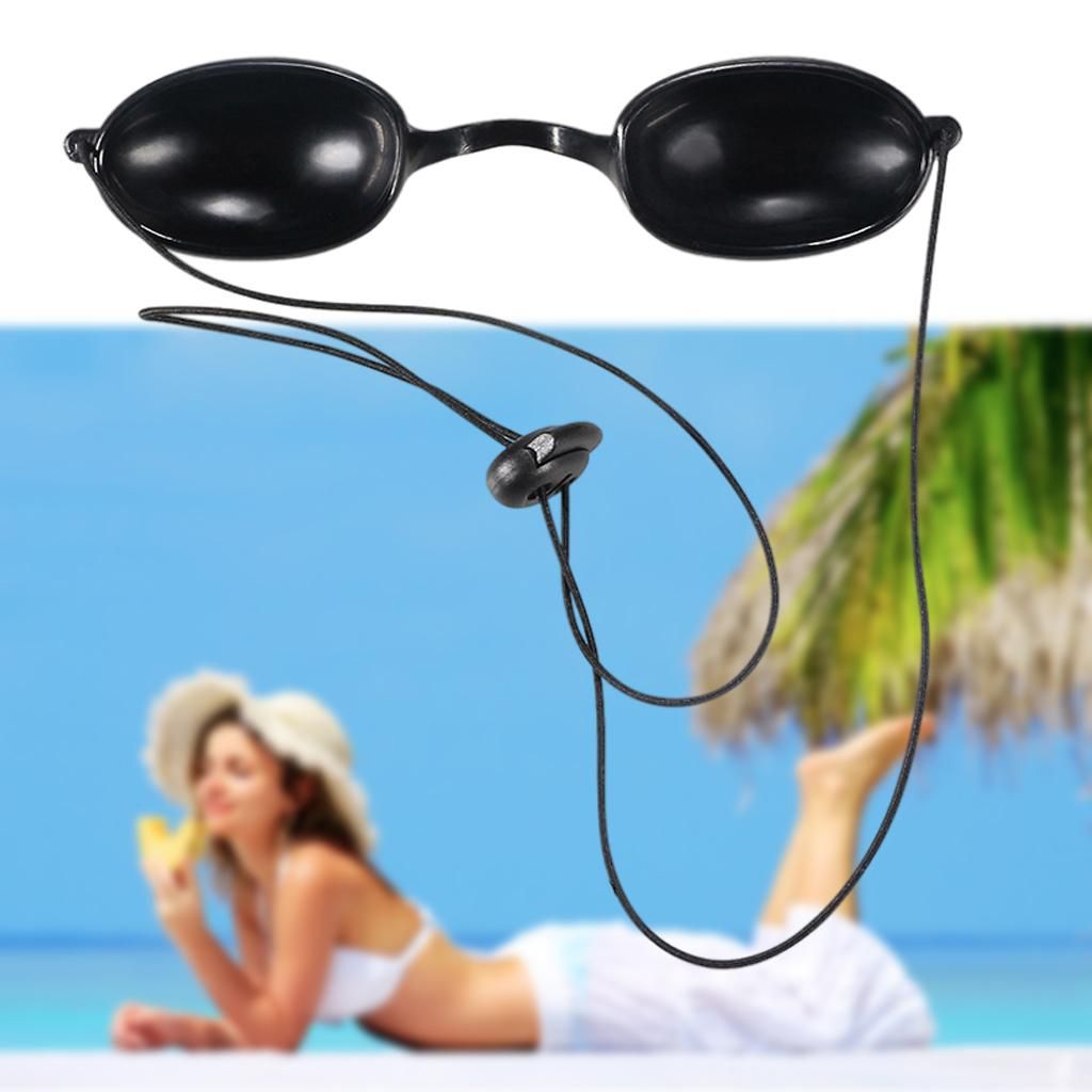 Soft Tanning Bed  Eye Protection UV Glasses Eyeshields TPU