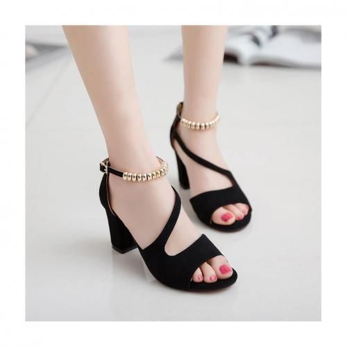 Women's Fashion Stilettos Peep Toe Pumps Heels Shoes-BLACK