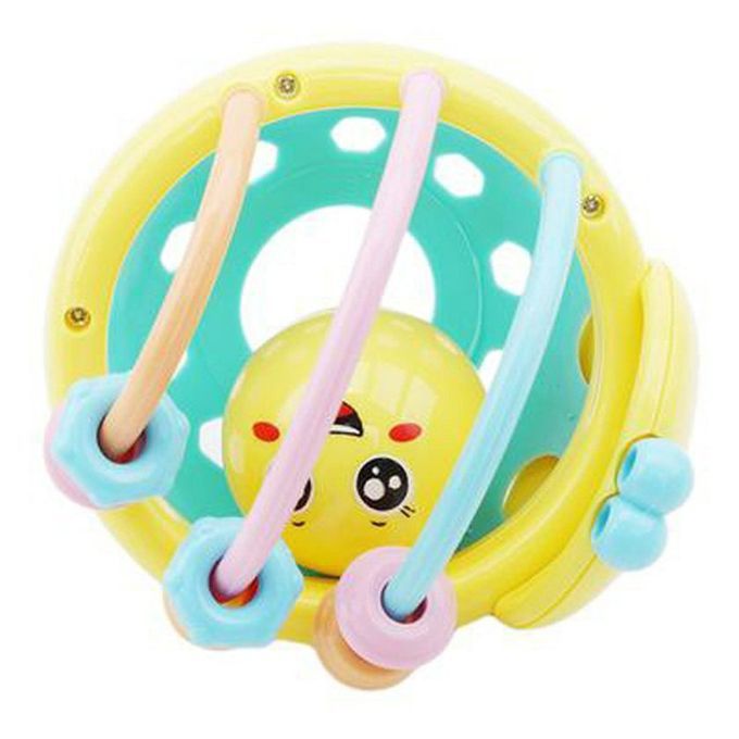 Bright Olor Newborn Toys 0-12 Months Learning Rattle A Tivity Ball Rattles- Olorful-10.8*10.1*9 M