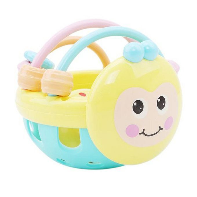 Bright Olor Newborn Toys 0-12 Months Learning Rattle A Tivity Ball Rattles- Olorful-10.8*10.1*9 M