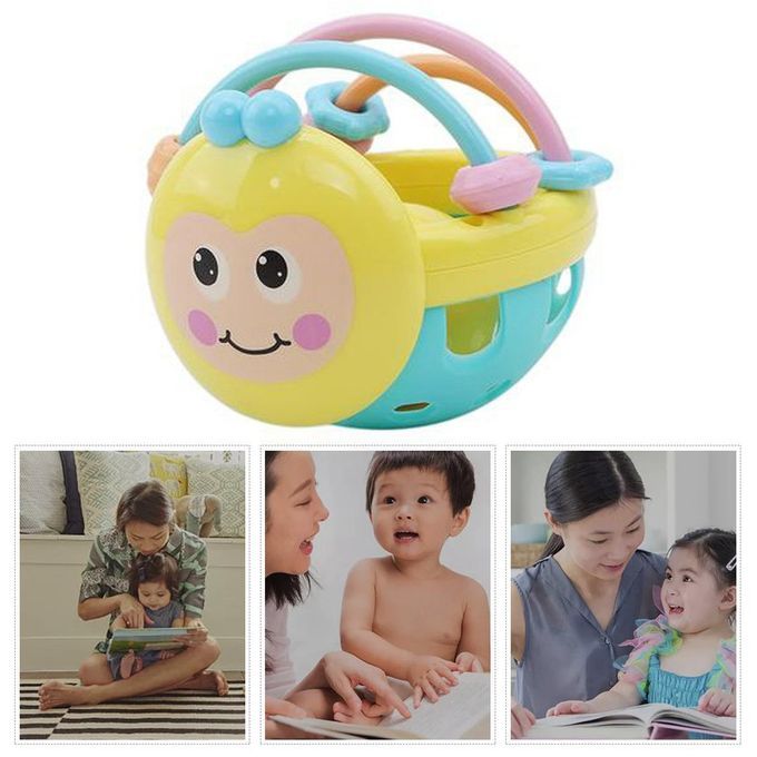 Bright Olor Newborn Toys 0-12 Months Learning Rattle A Tivity Ball Rattles- Olorful-10.8*10.1*9 M