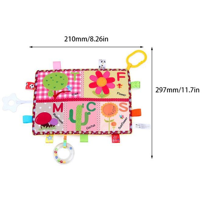 1-91 Otton Double Layer Baby Bibs Loth Baby Artoon Triangle Bandana Bibs-multi Olor-Flower