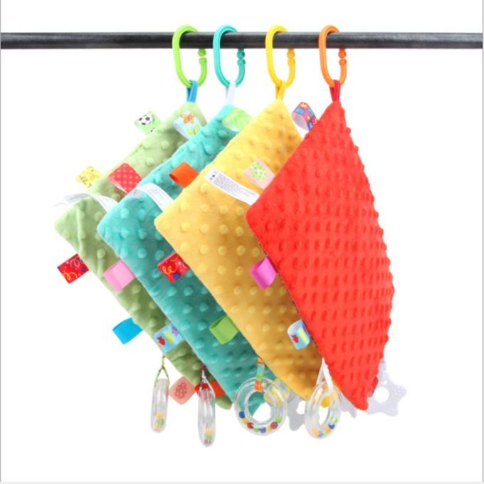 1-91 Otton Double Layer Baby Bibs Loth Baby Artoon Triangle Bandana Bibs-multi Olor-Flower