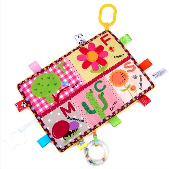 1-91 Otton Double Layer Baby Bibs Loth Baby Artoon Triangle Bandana Bibs-multi Olor-Flower