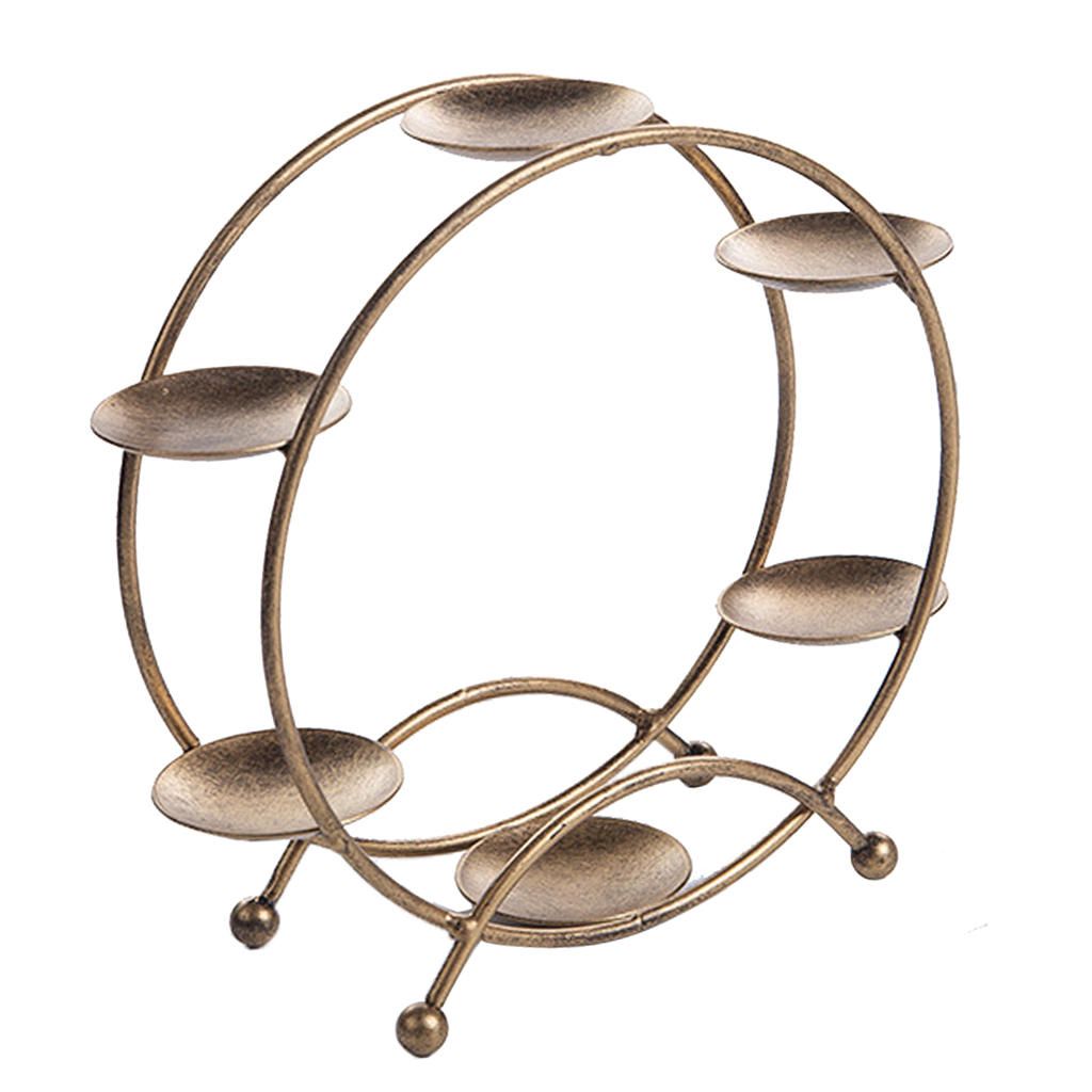 6 Cup Cupcake Stand Metal Holder Tower Dessert Carrier Display Golden