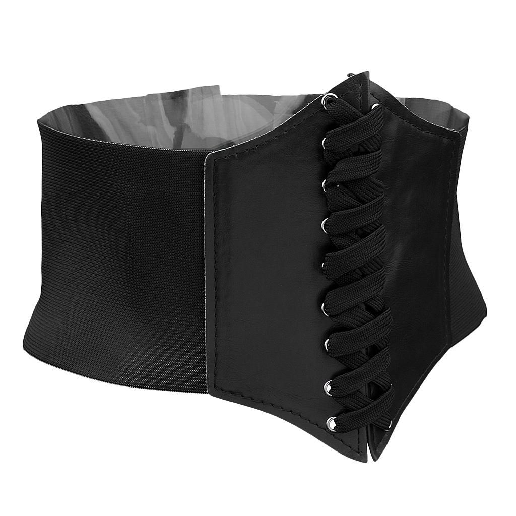 Corset Corsage Waist Trainer Belly Away Belt Body Shaper Figure Black