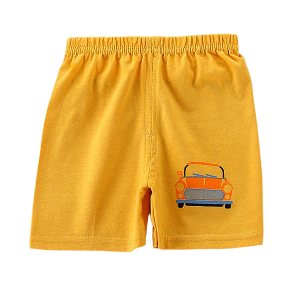 Baby Shorts Cartoon Design All-match Skin-friendly-Yellow