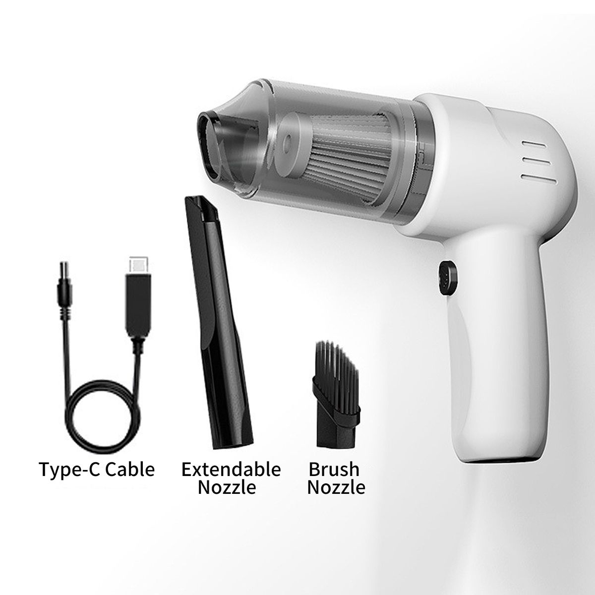 Portable Vacuum Cleaner With 100W 9000Pa Powerful Motor