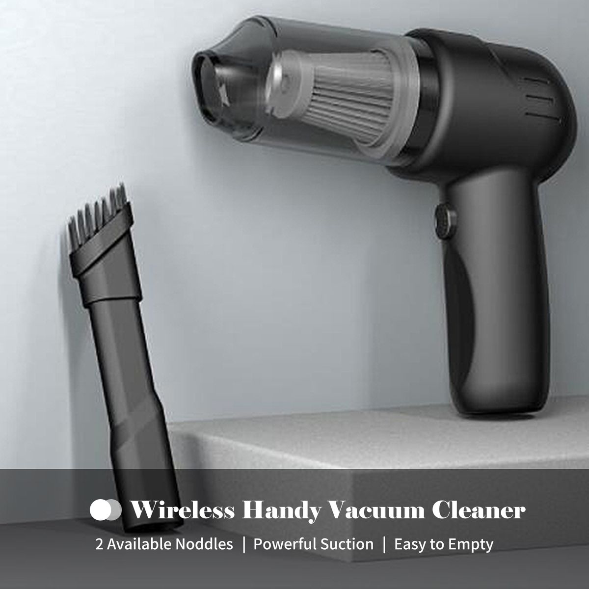 Portable Vacuum Cleaner With 100W 9000Pa Powerful Motor