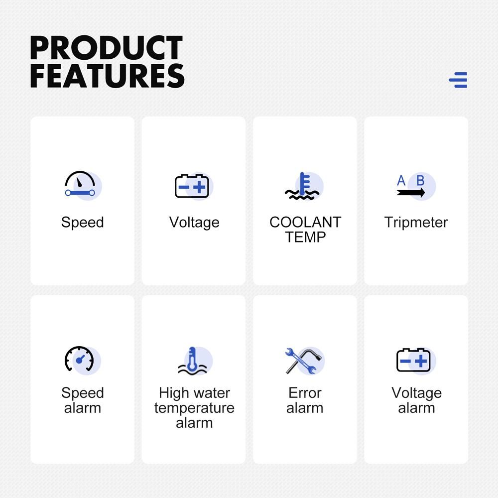 H90S 3.7in Universal Car HeadUp Display Digital Speedometer Water Temperature Voltage Mileage Windshield Projector Auto Driving Parameters Projection Device