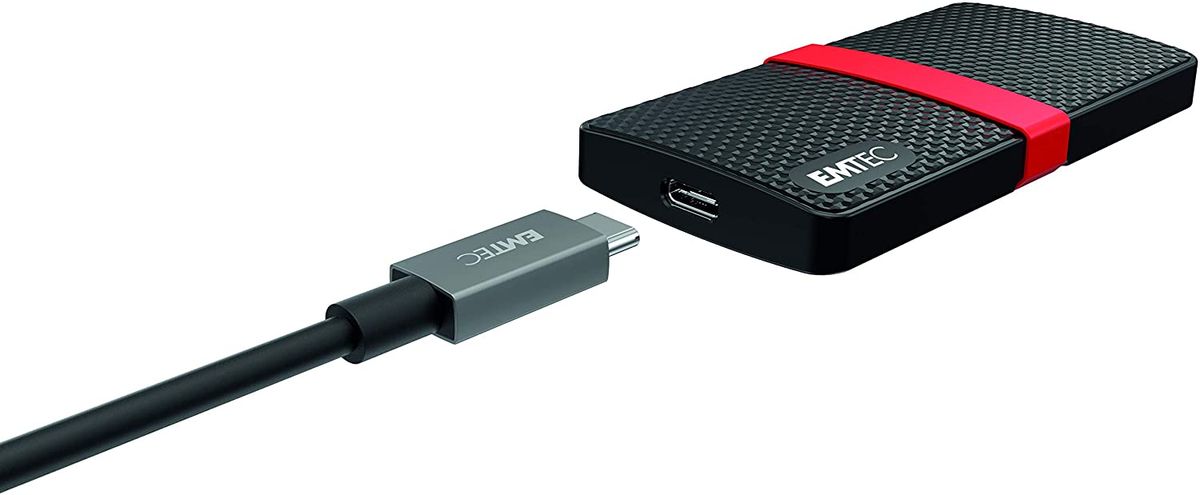 256GB X200 External Portable SSD- Up To 450MB/S Speed- USB-C, USB 3.1