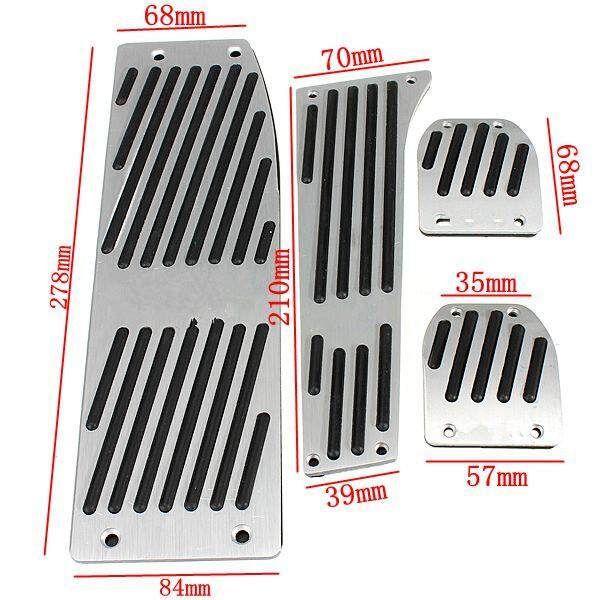 ALUMINUM M PEDAL PAD SET FOOTREST FOR BMW X1 E30 E36 E46 E87 E90 E91 E92 E93