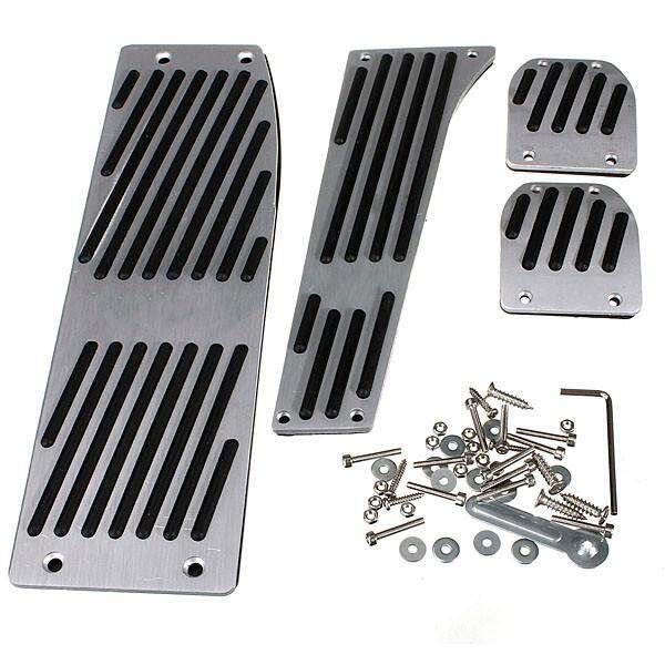ALUMINUM M PEDAL PAD SET FOOTREST FOR BMW X1 E30 E36 E46 E87 E90 E91 E92 E93