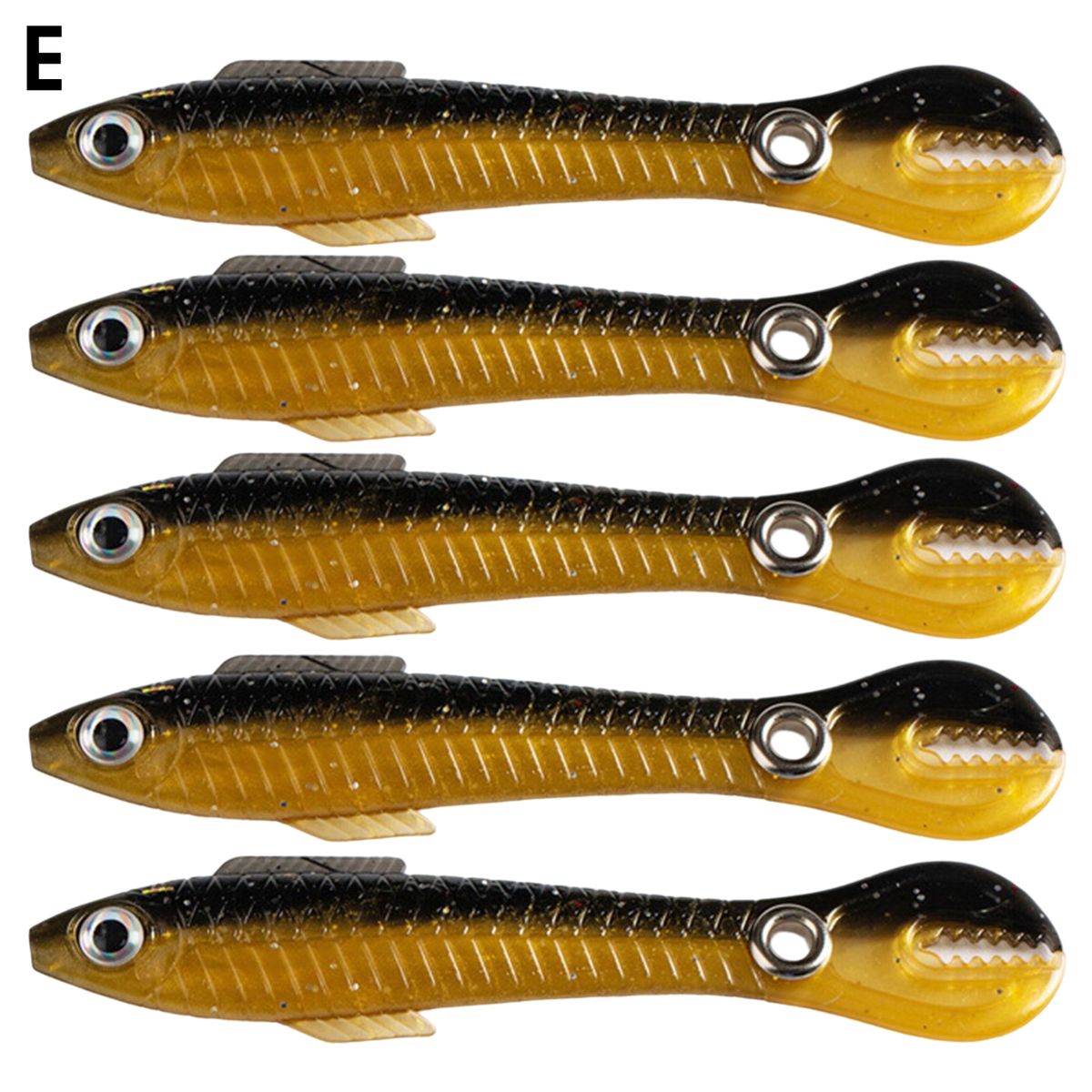 5Pcs/Pack?10cm/6g?Soft Bait?Tough?Streamlined?Metal-E