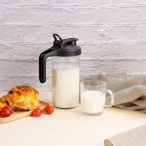 Wide Mouth Mason Jar Pour Lids,2 Pcs Flip Cap Lid
