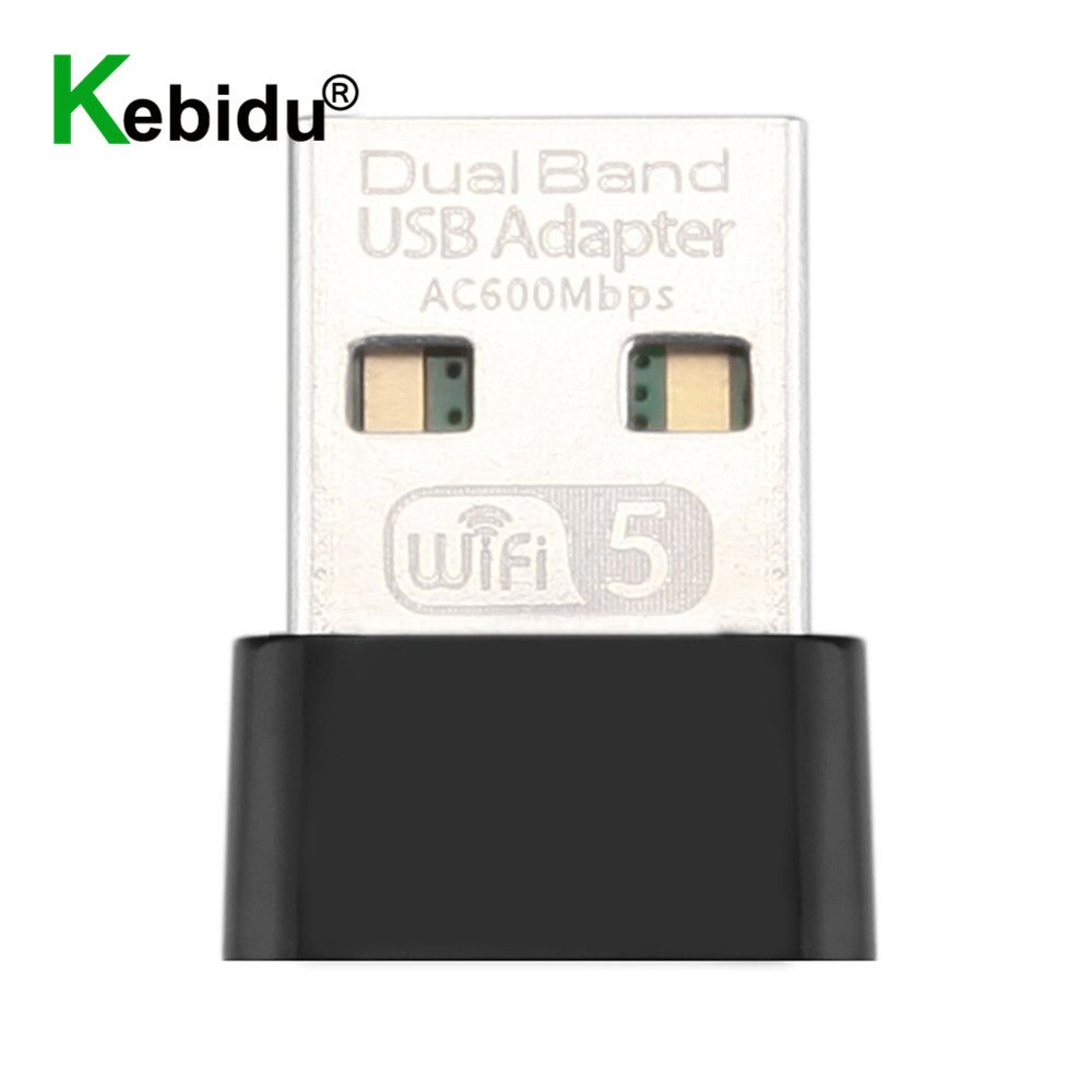 Kebidu 600Mbps USB Wireless 2.4G&5G Wifi Adapter High Speed