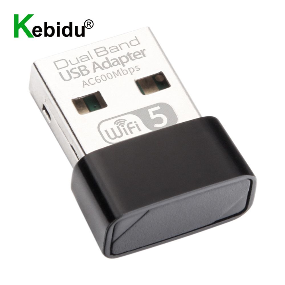 Kebidu 600Mbps USB Wireless 2.4G&5G Wifi Adapter High Speed