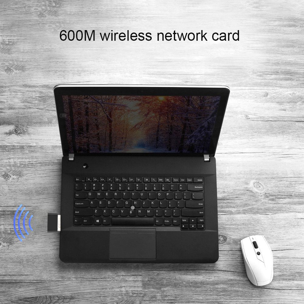 Kebidu 600Mbps USB Wireless 2.4G&5G Wifi Adapter High Speed