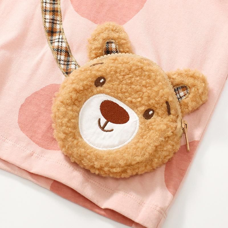 2023 Baby Girls' Sweater Suit Children Cotton Home Two-Piece Autumn Long Sleeve Ch