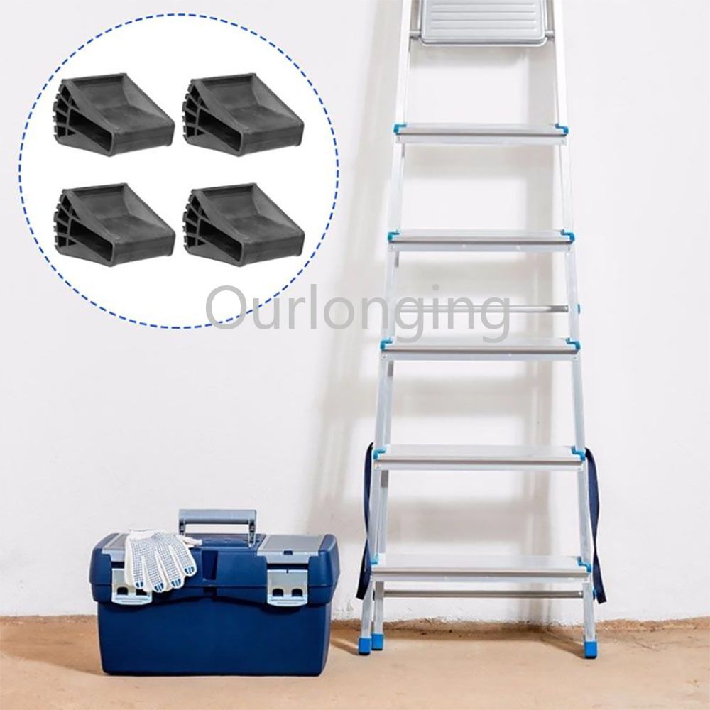 8PCS Folding Ladder Feet Covers Versatile Ladder Leg Covers Non-Slip Ladder Pads Folding Ladder Non-Slip Foot Mat-2PCS
