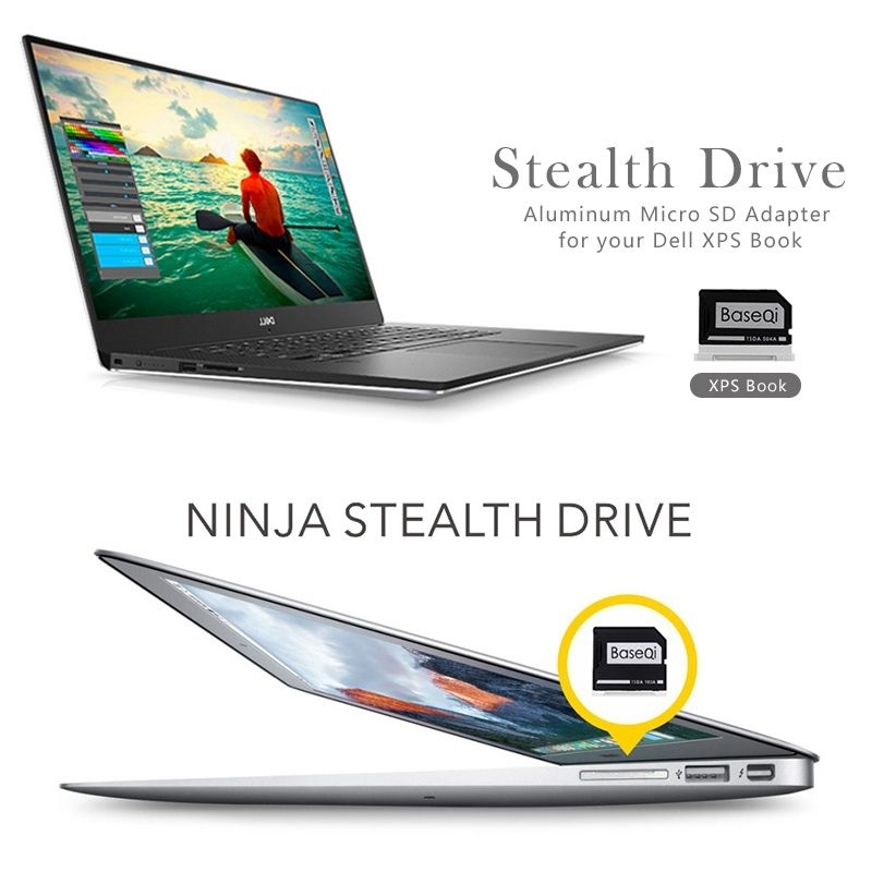 Hidden Aluminum Alloy High Speed SD Card Case For Dell XPS 13.3 Inch Laptop