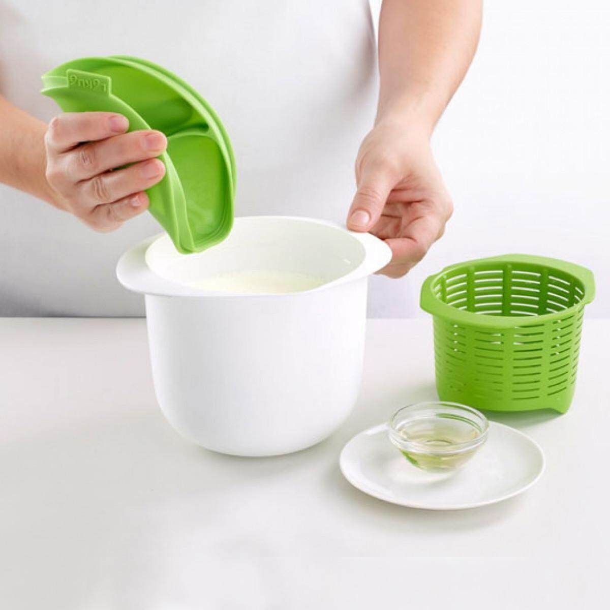 Microwave Cheese Maker Contains Recipes Plastic Healthy For Making Cheese Green