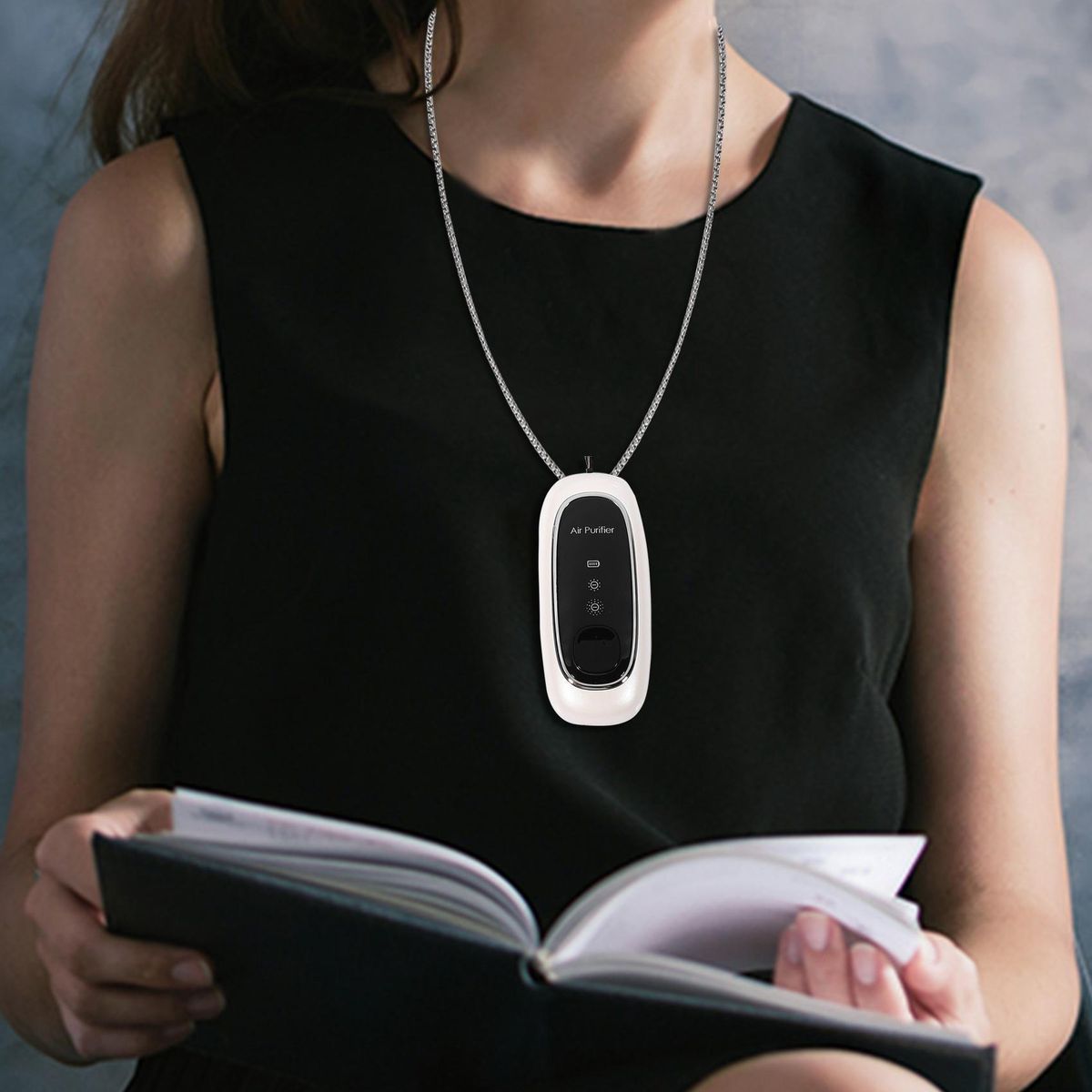 Fashion Personal Wearable Air Purifier Necklace Mini Portable Air Freshener Ionizer Negative Ion Generator
