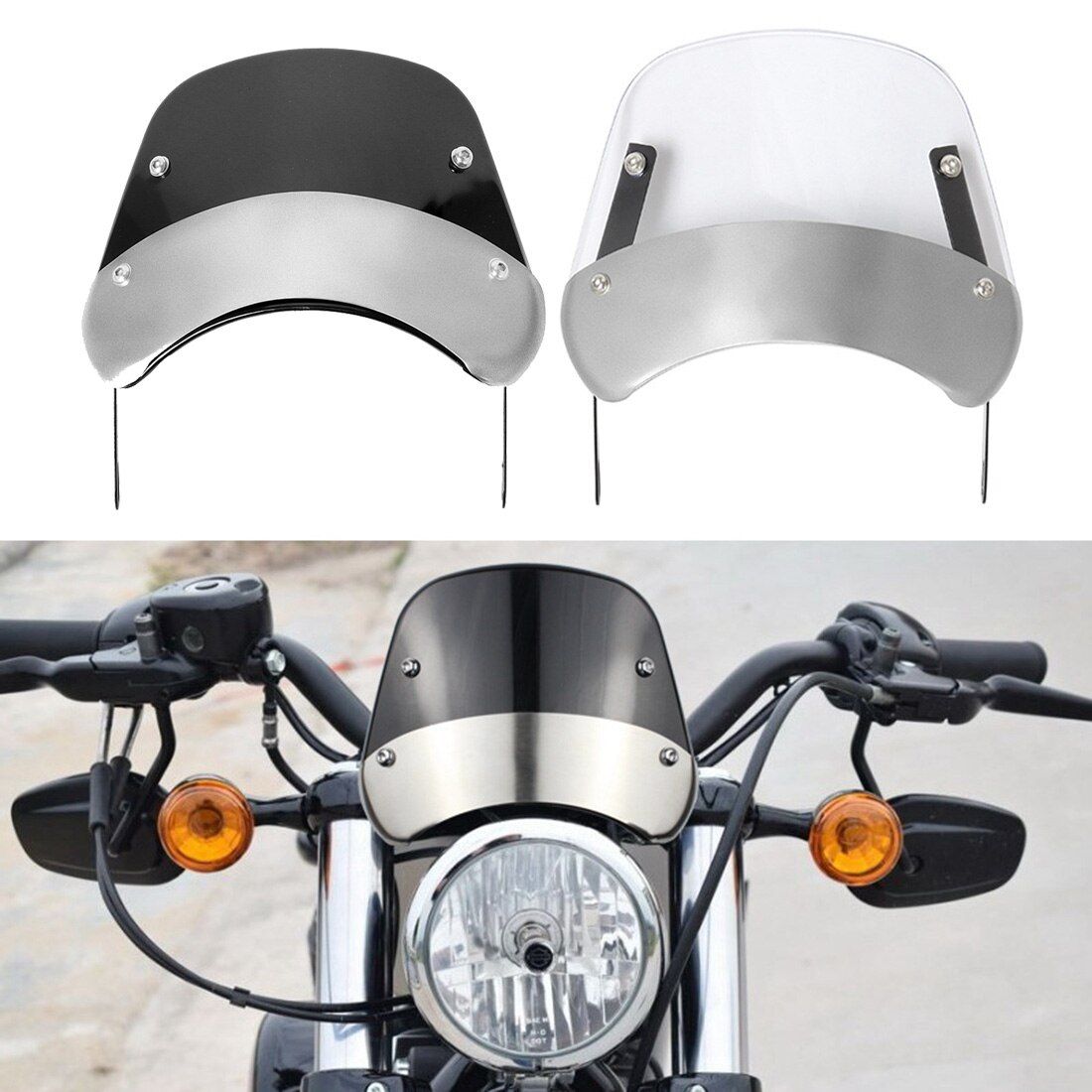Motorcycle Windscreen Windshield Wind Deflector Covers