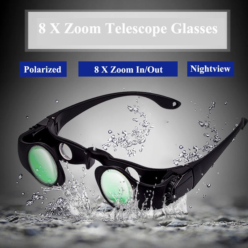 Men 8x Zoomable Telescope Glasses Women Polarized
