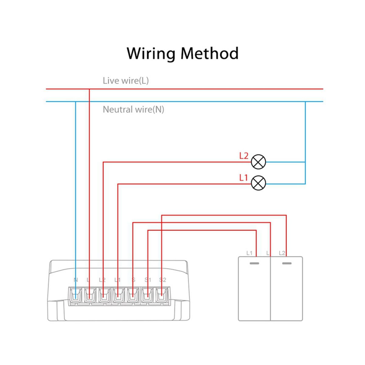 NEO Tuya Wifi Smart 2-Way Light Control Switch Module