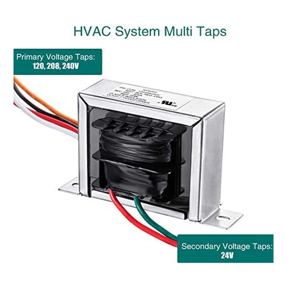 Control Transformer 40VA Primary 120 208 240V Secondary 24V HVAC Furnace Multi Tap US Plug