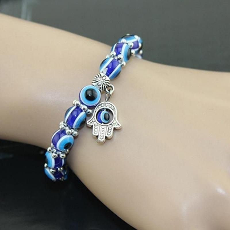 Bracelet Vintage Blue Eyes Lucky Bracelet Blue