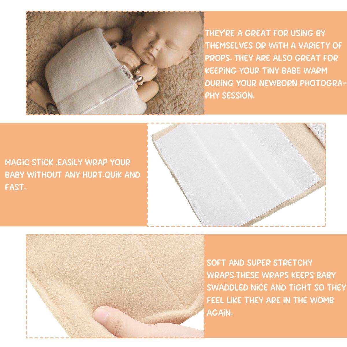 Newborn Baby Hollow Wraps Cloth Auxiliary Posing Swaddle Cover Wrapping Pad Baby Photo Photography Props