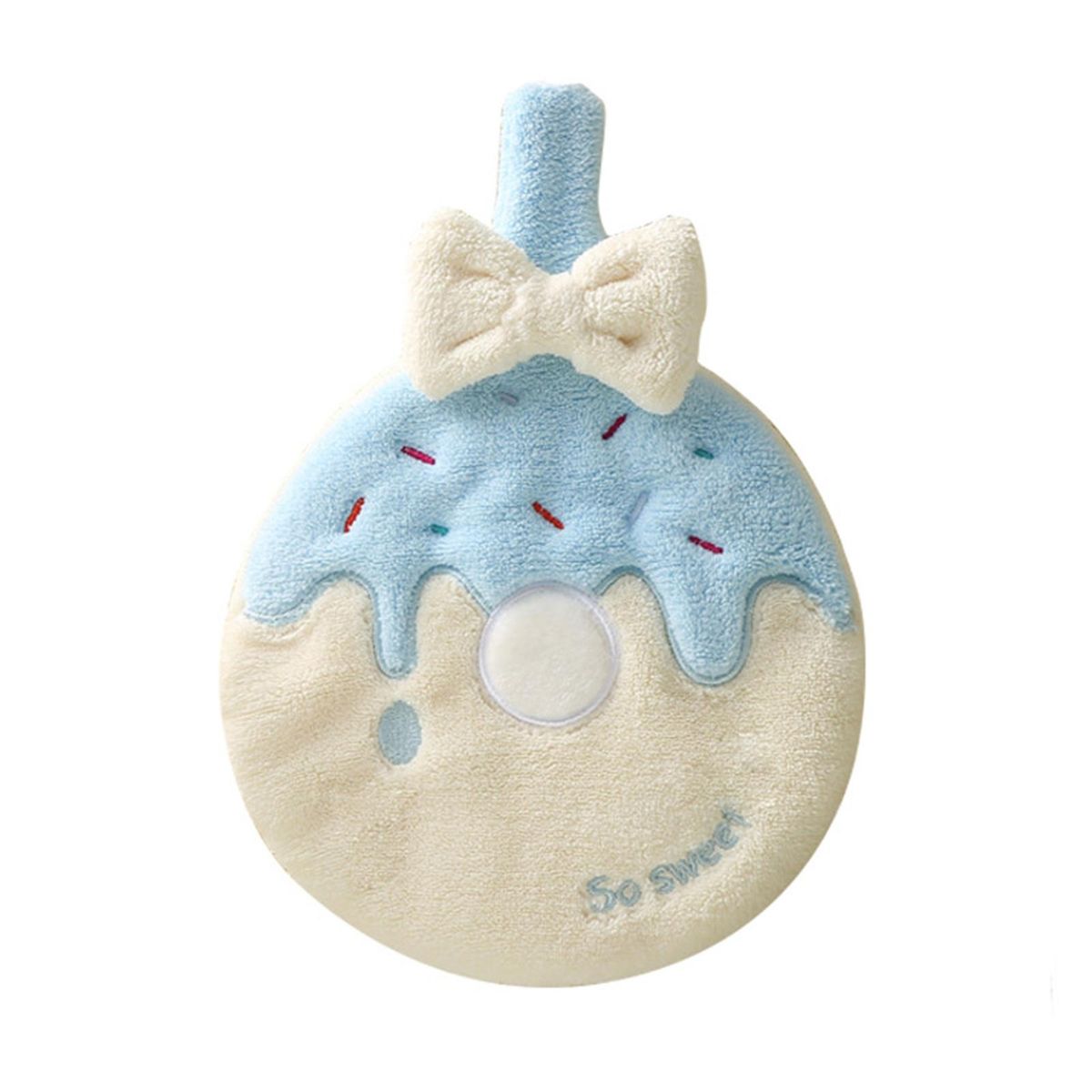 Handkerchief Kitchen Bathroom Cartoon Hand Towel Sky Blue