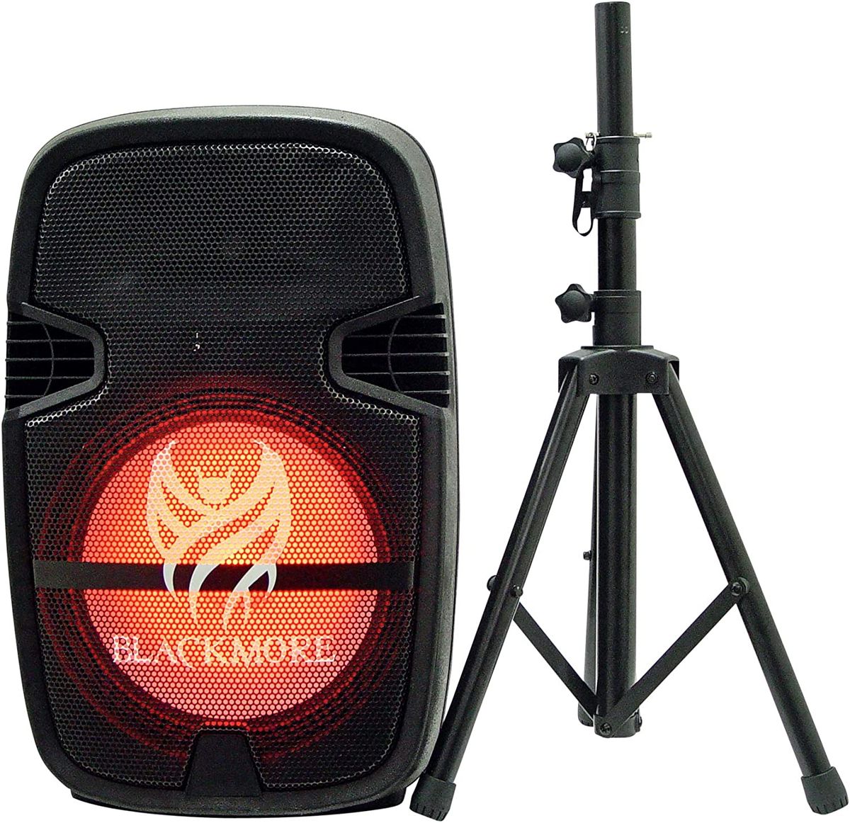 Amplified Public Address System PA Speaker With Bluetooth And Tripod Speaker Stand Included