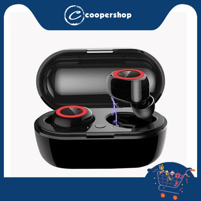 Y50 Bluetooth 5.0 Button Control Noise-Black Red
