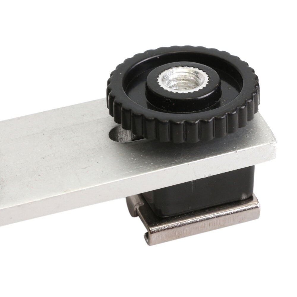 Camera Flash Bracket Hot Cold Shoe Flashgun 1/4" Screw Hole Mount Tripod