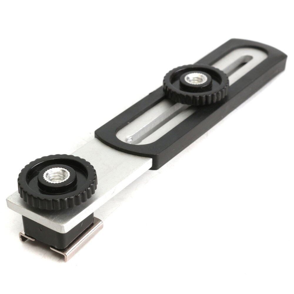 Camera Flash Bracket Hot Cold Shoe Flashgun 1/4" Screw Hole Mount Tripod