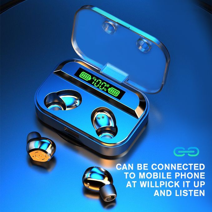 Wireless Bluetooth Earphone LED TWS Headset Earpod Headphone