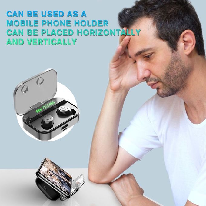 Wireless Bluetooth Earphone LED TWS Headset Earpod Headphone