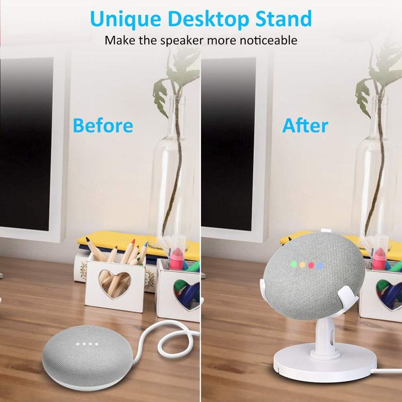 Table Holder For Google Home Mini Voice Assistants, 360